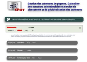 Sélection d’un concours dans Pir3 Spot